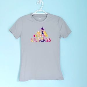 Adidas Light Gray Logo T-Shirt (Youth L)